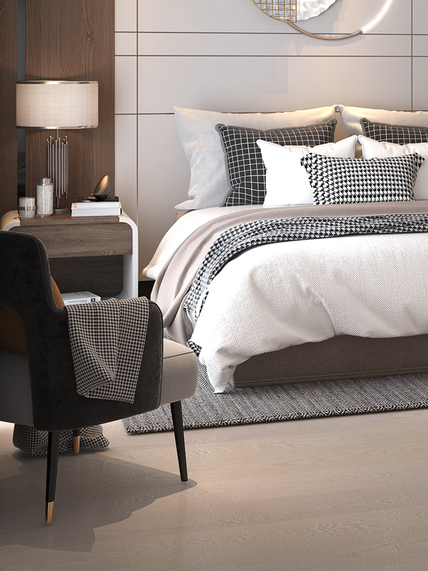 單拼自然白橡木